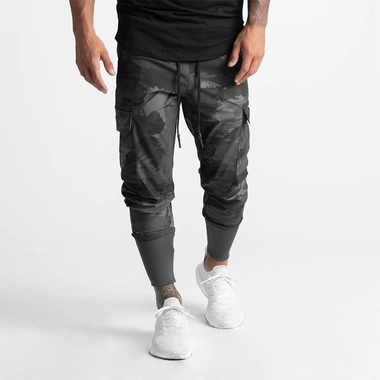 Men's Retro Tight Casual Sweatpants with Pockets