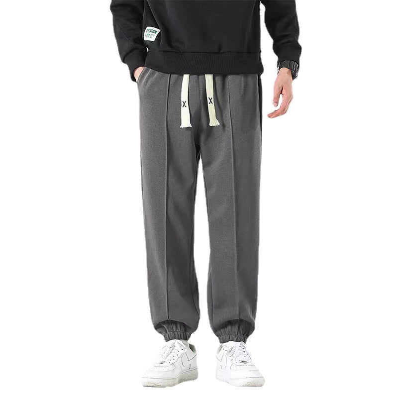 Men's Casual Pure Color Drawstring Sweatpants