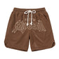 Men's High Street Embroidered Drawstring Casual Shorts