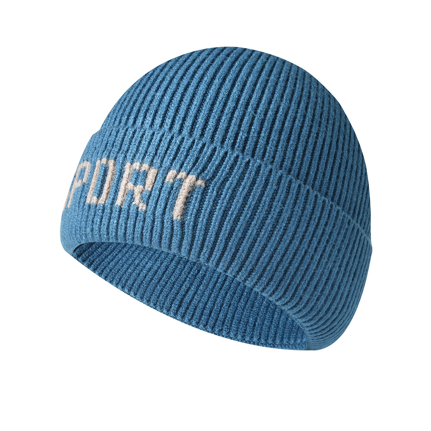 Rib Jacquard Men's Beanie Hat