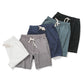 Casual Plain Loose Men's Cotton And Linen Five-point Pants Shorts